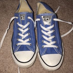 Purple converse shoes